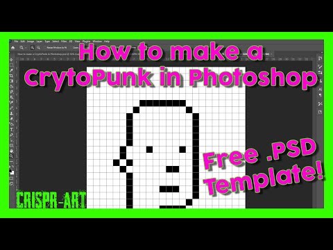 ⭐ How to make a CryptoPunk in Photoshop – Free .PSD Template