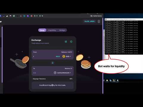 Sniping BSC Listing with LimitSwap Trading Bot — LIVE