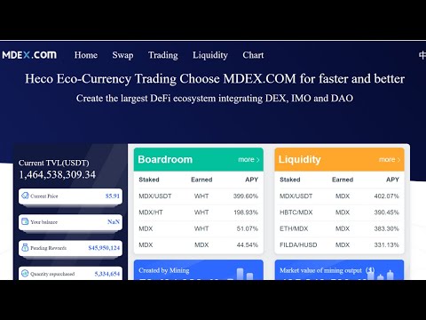 How to Swap and Participate in Liquidity Mining in MDEX