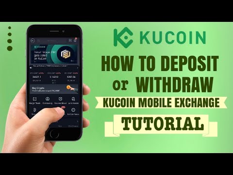 How to DEPOSIT or WITHDRAW on KuCoin Mobile App | Crypto Exchange Tutorial