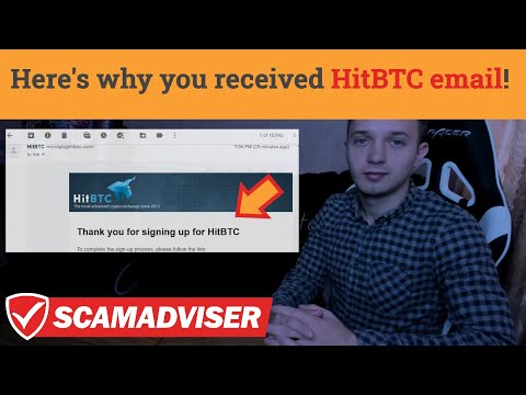 HitBTC scam email about signing up for HitBTC – what you should do about it?