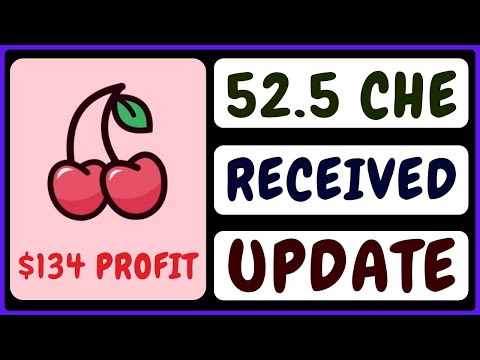 Cherry Swap Airdrop Distribution Update | 52.5 Cherry Swap Token Received | Value $134