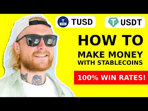 How to trade Tether USDT/TUSD TrueUSD? Stablecoins Trading Simulator for Beginners!