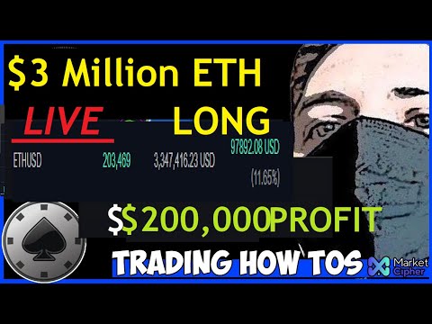LIVE 3 Million Bitcoin Ethereum Trade LONG 100k profit