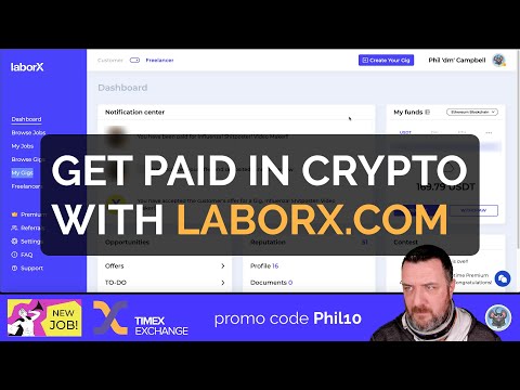getting paid in crypto with laborx.com