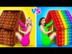 DÉFI CHOCOLAT RICHE VS PAUVRE | Manger des bonbons géants ! Chère vs bon marché par RATATA BOOM