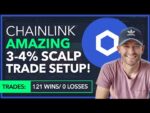 CHAINLINK – “AMAZING 3-4% SCALP TRADE SETUP!” [WE’RE 121 WINS / 0 LOSSES!]