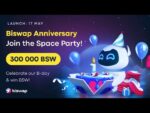 300 000 BSW – Подарки ко дню рождения от Biswap Anniversary Space Party.