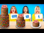 Défi de Grande, Moyenne ou Petite Assiette | Bonbons riches VS pauvres ! 100 Couches par RATATA BOOM