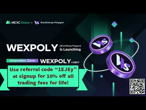 Buy Waultswap Wexpoly $WEXPOLY on MexC exchange. Use referral code “1EJEy” for 10% off all fees