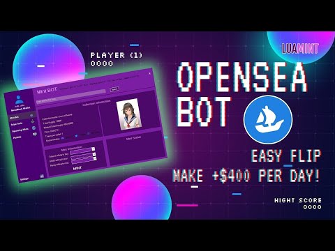 Opensea bot / Private NFT tools for opensea / NFT sniping tools & mint bot + 0.3 eth per day