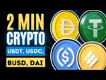 Tether USDT vs USDC vs BUSD vs DAI | 2 Minute Crypto