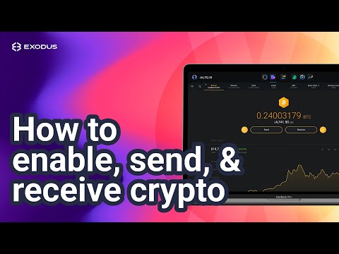 How to send and receive crypto, enable or disable assets on Exodus Desktop Wallet | Exodus Tutorial