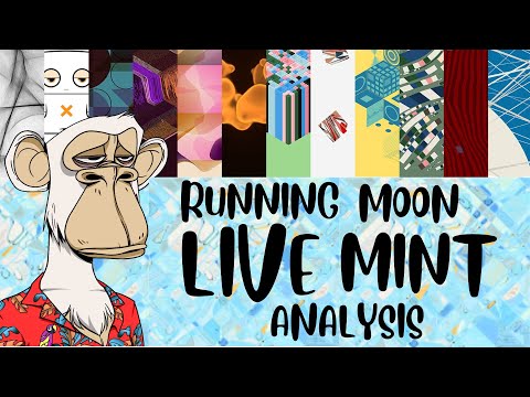 ARTBLOCKS Running Moon LIVE MINT ANALYSIS – BRAND NEW NFT project by Licia He – We explore