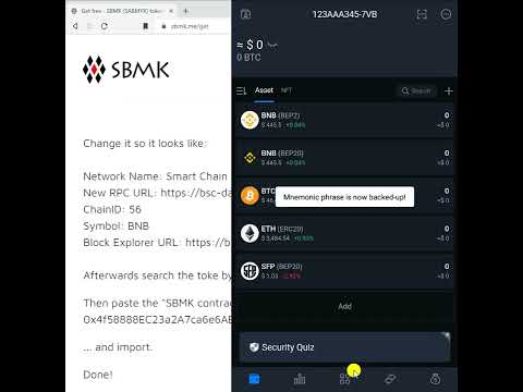 How to install SBMK (SABMYK) free crypto token on SafePal wallet