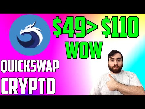 QuickSwap DOUBLEDI IN PRICE! Grew from $49 to $110! Top gainer july 14th