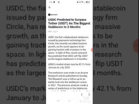 USDC Predicted to surpass Tether (USDT) as The Biggest Stablecoin In 3 months