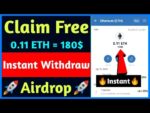 Get Free 180$ Instant | New instant Withdrawal Airdrop | New Crypto Airdrop 2022 | Instant Airdrop |