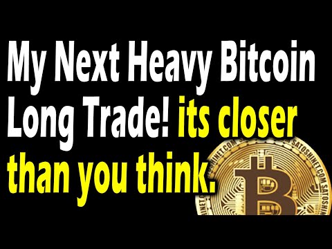 My next heavy bitcoin long trade! its closer than you think.