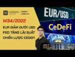 EUR giảm dưới USD, FED tăng lãi suất, chiến lược CeDeFi – W34/2022 – Weekly Insights