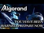 ALGORAND ALGO💥⭐YOU HAVE BEEN WARNED!🚀*MUST WATCH*⭐PREPARE YOURSELVES
